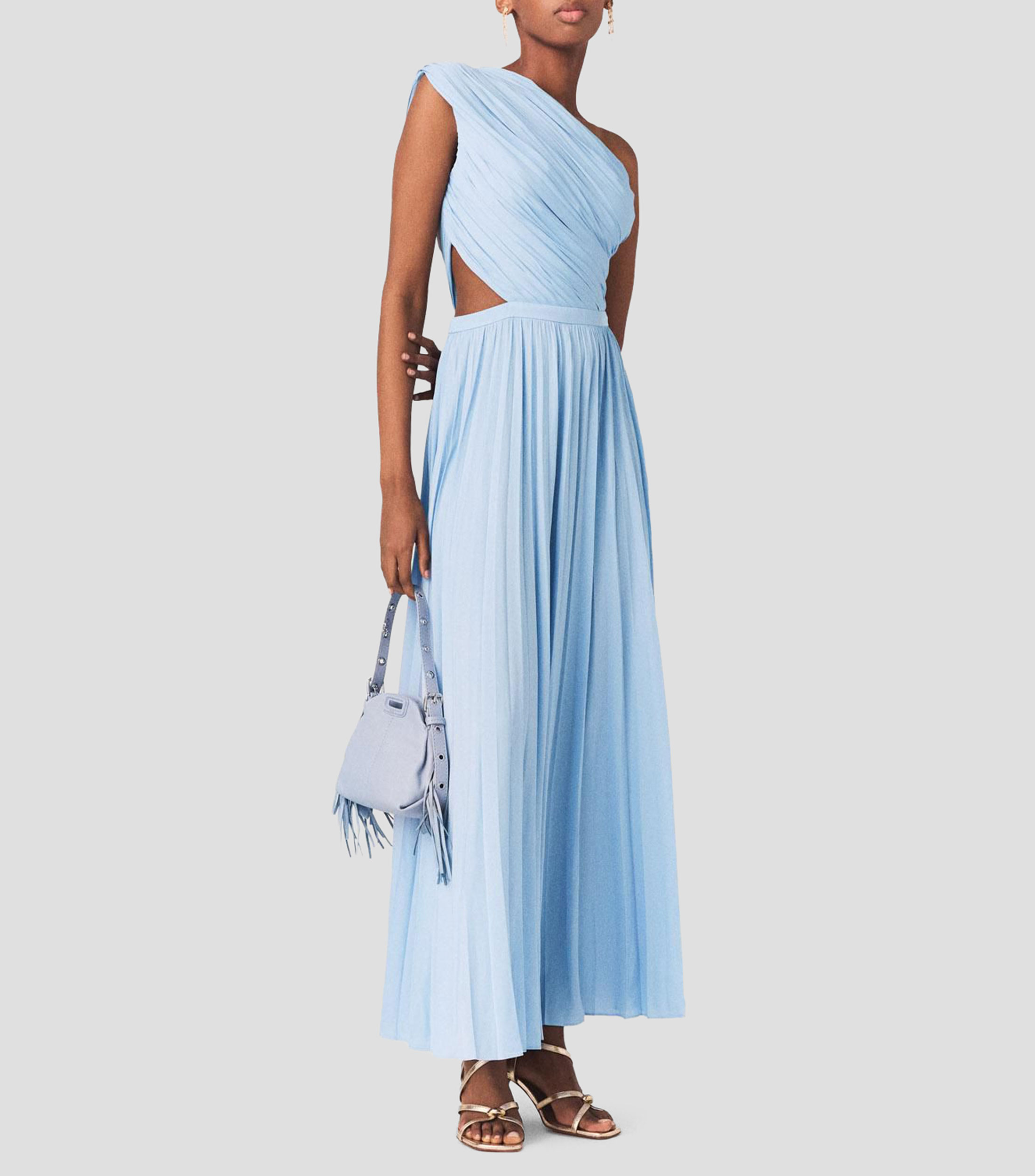 Vestido Largo Liso Mujer